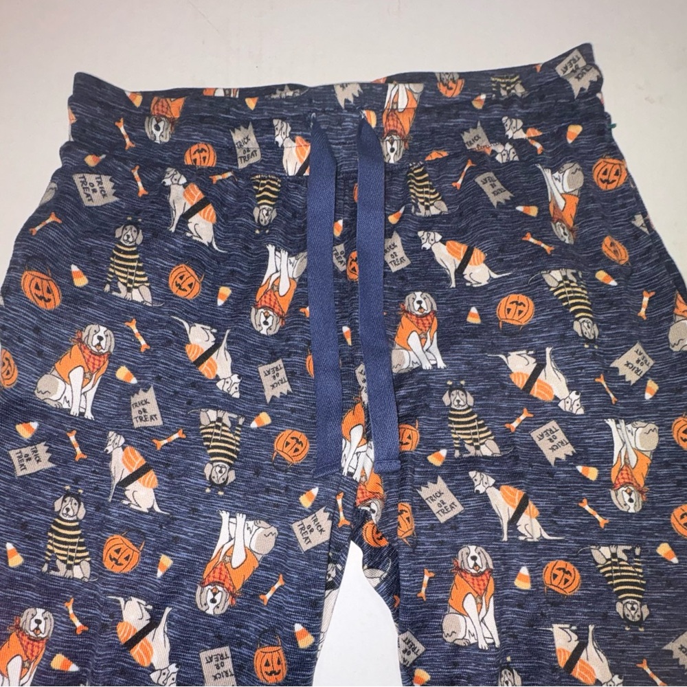 Jaclyn Smith Halloween dog costume pajama pants medium blue women’s - Picture 7 of 7